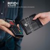 Carteras Para Caballero,Cartera Hombre,Con Rfid Bloquea y Ventana De Identificación,Cuero