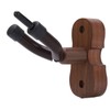 Violin Shaped Wall Mount Black Walnut Wood Colour Violins Hook