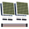DAOKI 2Pack MAX7219 8x8 Dot Matrix Single Green Light MCU