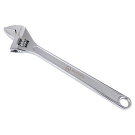 Olympia Tools 24" Adjustable Wrench, Heavy Duty Drop Forged Steel, Chrome Plated, Precision Machined Jaws, Rust Resistant
