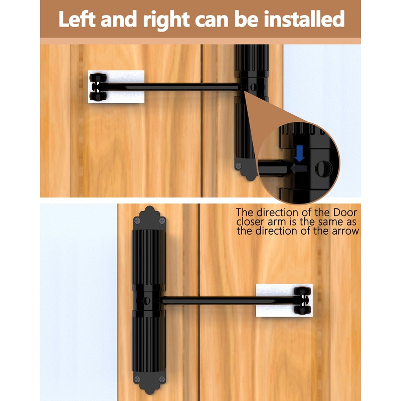 2025 New Automatic Door Closer, self Closing Door, Adjustable Closing