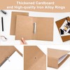 Ring Binder A5 Refillable Kraft Paper, Set of 2 with