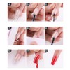 20Pcs White Nail Extensions Kit Fiberglass Nail Art Builder Wrap