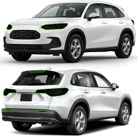 Precut Headlight Tail Light Tint Kit Film Fit for Honda HR-V 2023 2024 2025 Light Overlay Complete with Gloss Dark Smoke Wrap Cover Vinyl Decals Accessories
