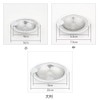 CARPEDIEM Stainless Steel Garbage Strainer for Bathtubs and Washbasins Kitchen