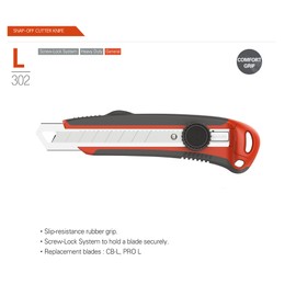 DORCO Cutter - Professional Craft & Design Tool for Artists and Designers - Ergonomic with Professional Blades, Office Knife Tool, Utility Knife, Snap off blades (L302 - Heavy Duty (with 11 Blades))