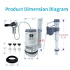 Ulinlo pouly‌ 3-Inch Water-Saving Dual Flush Handle Toilet Repair Kit