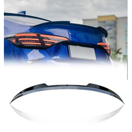 Xprite Rear Spoiler Wing Compatible with 2021 2022 2023 2024 2025 2026 Honda Civic Sedan Sport 11th Civic Rear Spoiler Wing Lip for Honda Civic Sedan (Glossy Black)