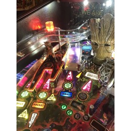 Stern Pinball Fluorescent Rocket Plastic Protector for Stern's Guardians of the Galaxy pinball