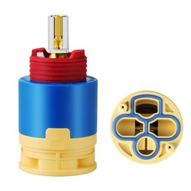 JL02BJ HL-40 Ceramic Pressure Balance Shower Cartridge,40mm Shower Faucet Cartridge Replacement,for Tub and Shower Valves