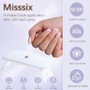 Misssix Uñas francesas profundas, 160 puntas de gel francesas, uñas