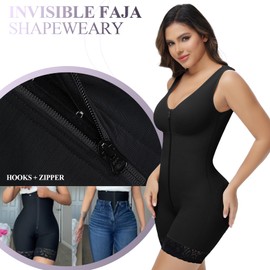 M MYODRESS Faja Body Shaper Tummy Tuck Compression Garment Stage 3 Faja High Compression Postpartum Plus Size Faja Full Body Shapewear Tummy Control Body Shaper Girdle Waist Trainer for Women