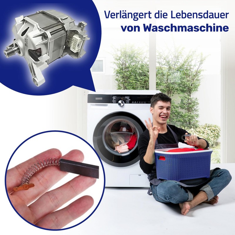 Carbon Brushes for Electric Motor Washing Machine 5 x 12.5