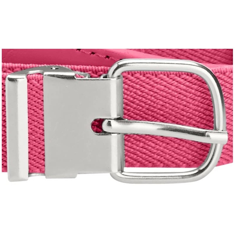 Playshoes Kids Elastic with Genuine Leather Girl's Belt Pink 75