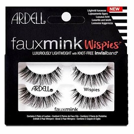 Ardell Faux Aux Mink Wispies Eyelashes Twin Pack Invisiband