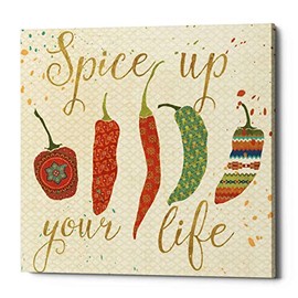 Epic Graffiti 'Mexican Fiesta V' by Veronique Charron, Canvas Wall Art, 12"x12"