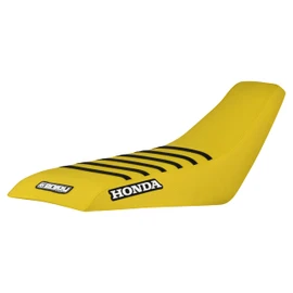 Enjoy Mfg Seat Cover - Compatible Fit for Honda 1999-2007 TRX 400EX TRX 400 EX TRX400 Quad - Black Rib #203 (All Yellow with Black Ribs)