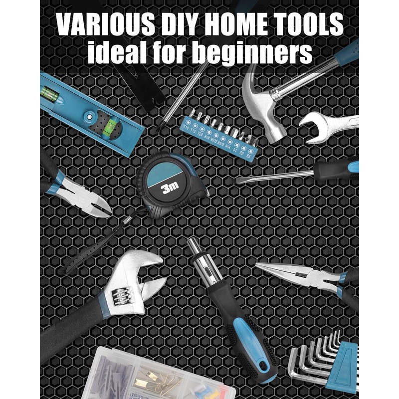 Tool Kit for Home, 144 Piece Hand Tool Set with