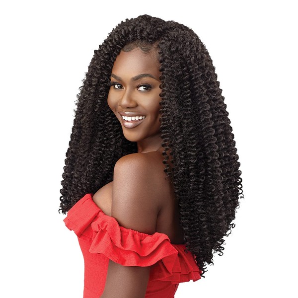 XPRESSION Outre Crochet Braids Twisted Up Water Wave Fro Twist 22In 2X (5-pack, 1B)
