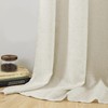 CUCRAF Kitchen Curtains Real Linen 2 Panels W 48 X
