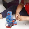 Clockwork Drumming Robot Toy Tinplate Retro Hand Made Drum Wind