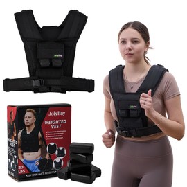 Adjustable Weighted Vest for Men - 20 lbs Weight, Durable Oxford Cloth, Compact Fitness Vest for Running, Cardio, CrossFit, Gym, Core Balance, Posture Support, and Strength Training Gear