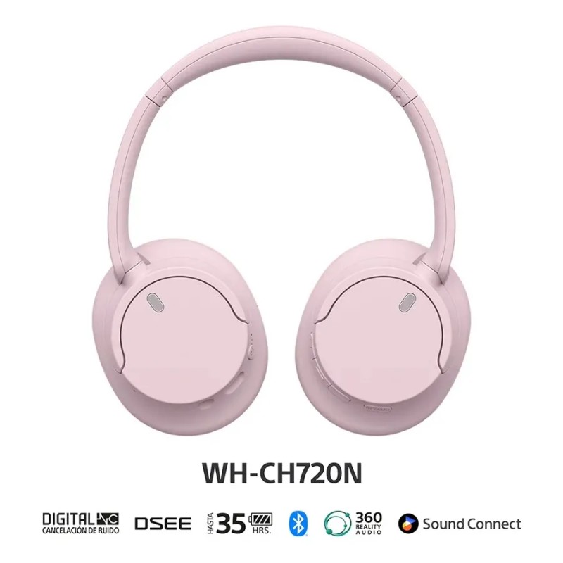 Audífonos Inalámbricos Wh-ch720n Color Rosa