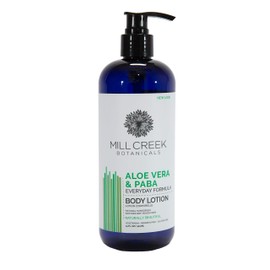 Mill Creek Botanicals Aloe Vera & Paba Lotion 14 oz, Pack of 2