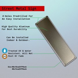 Warning Police Work Dog Metal Signs Decor Kitchen Metal Sign Holder Stand 16"x 6"