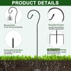 Therwen 24 Pack Shepherds Hooks for Outdoor, 32 Inch Bird