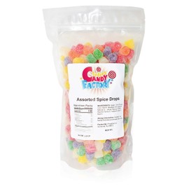 Sarah's Candy Factory Assorted Spice Drops Candy in Resealable Bag, 2.5 Lbs