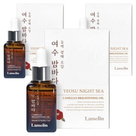 Ramelin Yeosu Night Sea Camellia Radiance Oil, 25ml, 3 pcs / 라멜린 여수 밤바다 동백 광채 오일, 25ml, 3개