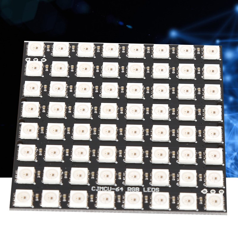 64Digit LED Development Board with Built In Full Color Driver