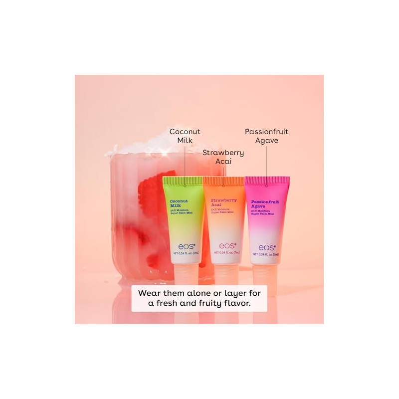 eos 24H Moisture Super Balms Minis - Pink Paradise, Edición