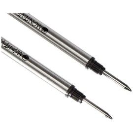 Monteverde USA Rollerball Refill to Fit Montblanc Rollerball Pens - Fine Point, Black (2 Pack) (M222BK)