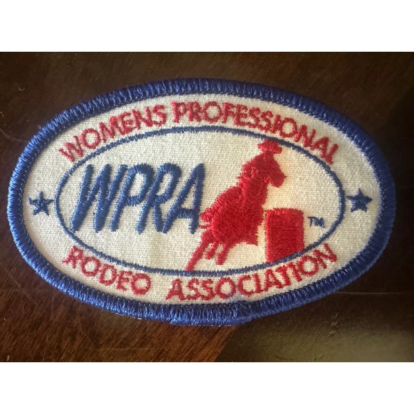 WPRA Women's Professional Rodeo Assoc. Embroidered Patches Set of 2