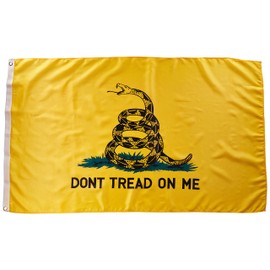 Rothco Don't Tread On Me Flag / 3' x 5' - Yellow, Size