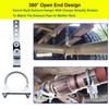 Exhaust Hanger kits,2 Holes and 4 Holes Adjustable Muffler Hanger,90°Bend