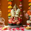 Indian Idol Marigold Garland Mala Hindu Temple Mandir Diwali Pooja