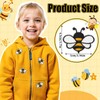 AUGSUN 30pcs Bee Iron on Patches Bee Embroidered Sew Applique