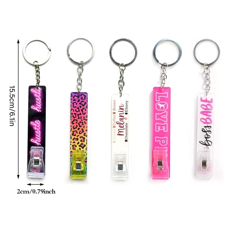 5pcs Card Grabber Multipurpose Acrylic Lightweight Long Nail Card Puller