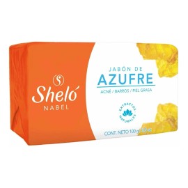 Jabón De Azufre Shelo Nabel 100 Gramos Para Piel Grasa