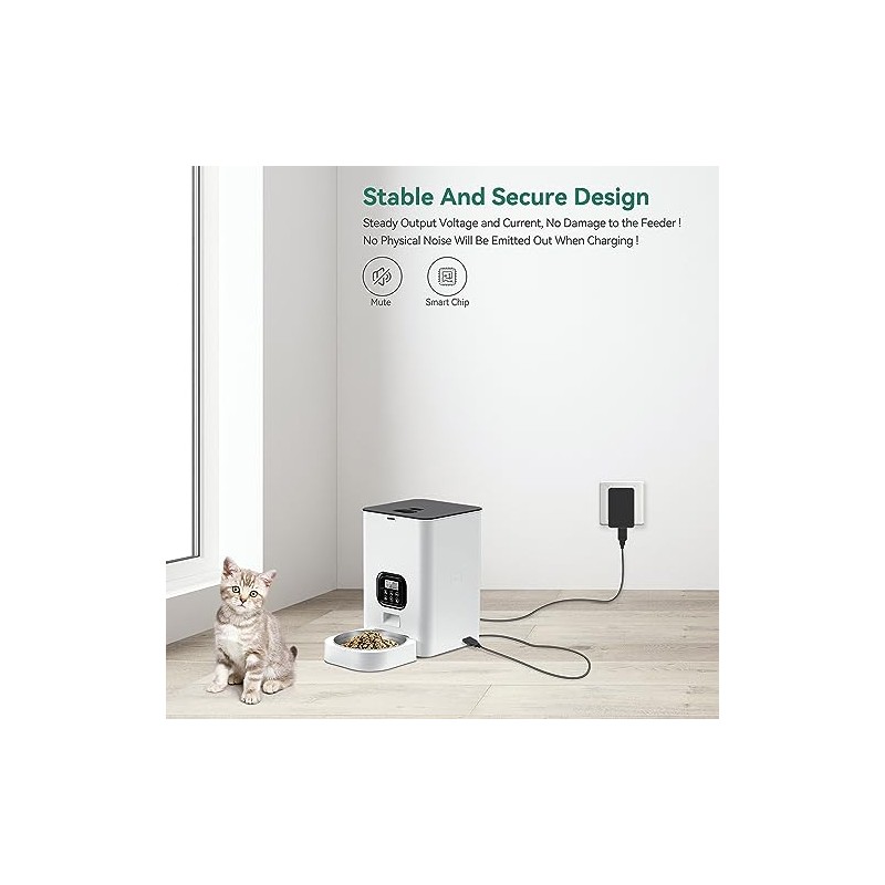 FITE ON USB Pet Feeder Power Cable Replacement for VOLUAS