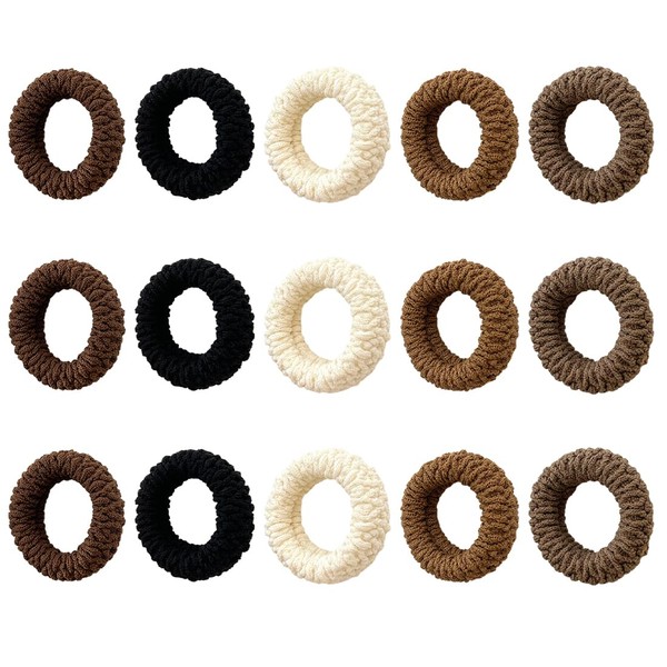 Pack of 15 Elasitc Hair Bobbles for Women and Girls,