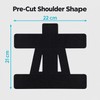 5-Pack Precut Shoulder Kinesiology Tape, Waterproof Breathable Elastic Sports Support