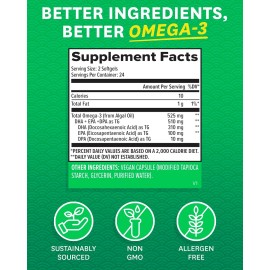 Zenwise Burp Free Omega 3 Epa + Dha + Dpa 48 Softgels Sabor Sin sabor