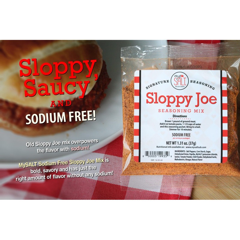 MySALT Sloppy Joe Sauce Mix 3 Pack – Sodium Free