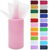 RIBBOOO Light Pink Tulle Fabric Rolls 6 Inch by 50