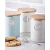 Typhoon TYP Tea Canister 1L CRM 1400.974, Steel, Cream, 11