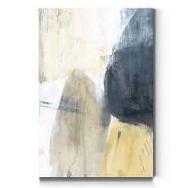 Portrait Canvas Wall Art: Neutral Geometric, Bright Fractal Floral, Modern Multicolor Nature & Animal Abstract Wall Art for Home & Office, Ready to Hang - Neutral Divide II 32X48